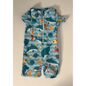 New One Piece Bathing Suit Rash Guard Baby Boys 6-9 month